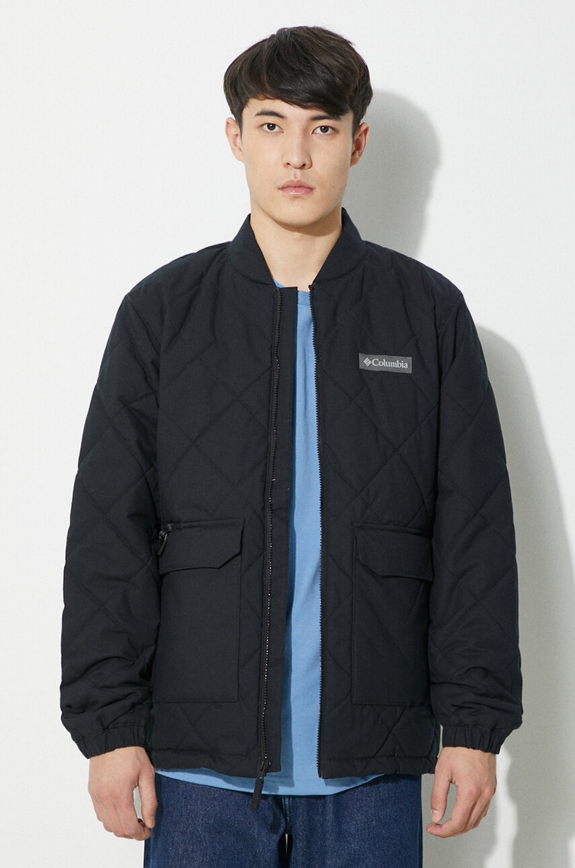 Columbia jacket Rad Padded men's black color 2071251 at PRM US
