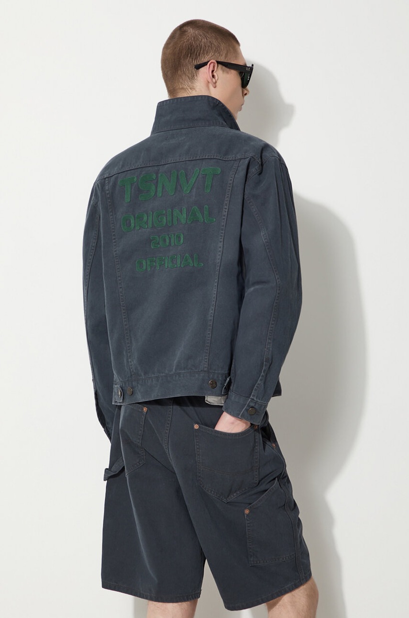 thisisneverthat denim jacket Trucker men's navy blue color