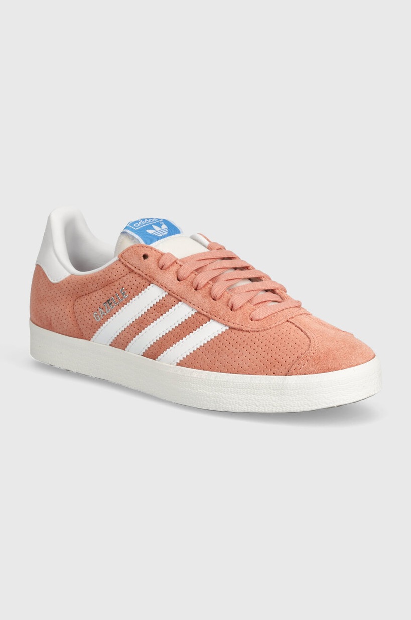 adidas gazelle silver green womens Tênis Adidas Gazelle Bege/Branco IF3235 – NewSkull main image 0