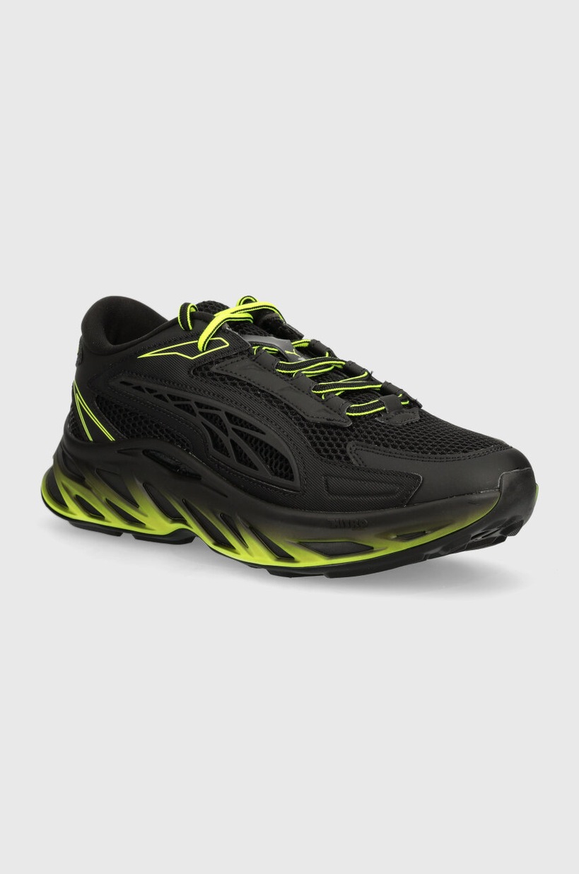 Puma sneakers Shuffle Mid Fur black color at PRM US