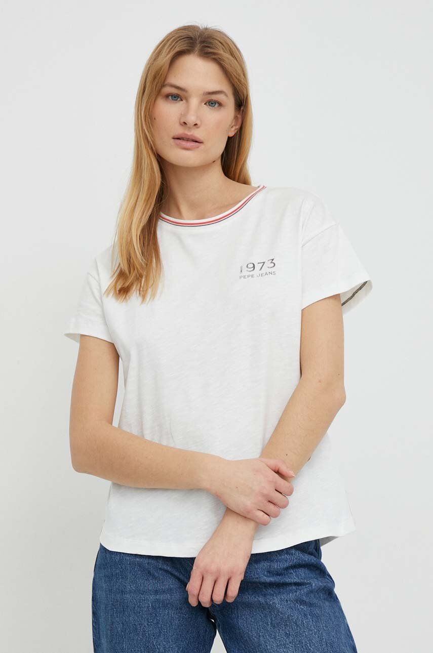 Pepe Jeans Top Avis kolor bia y Answear