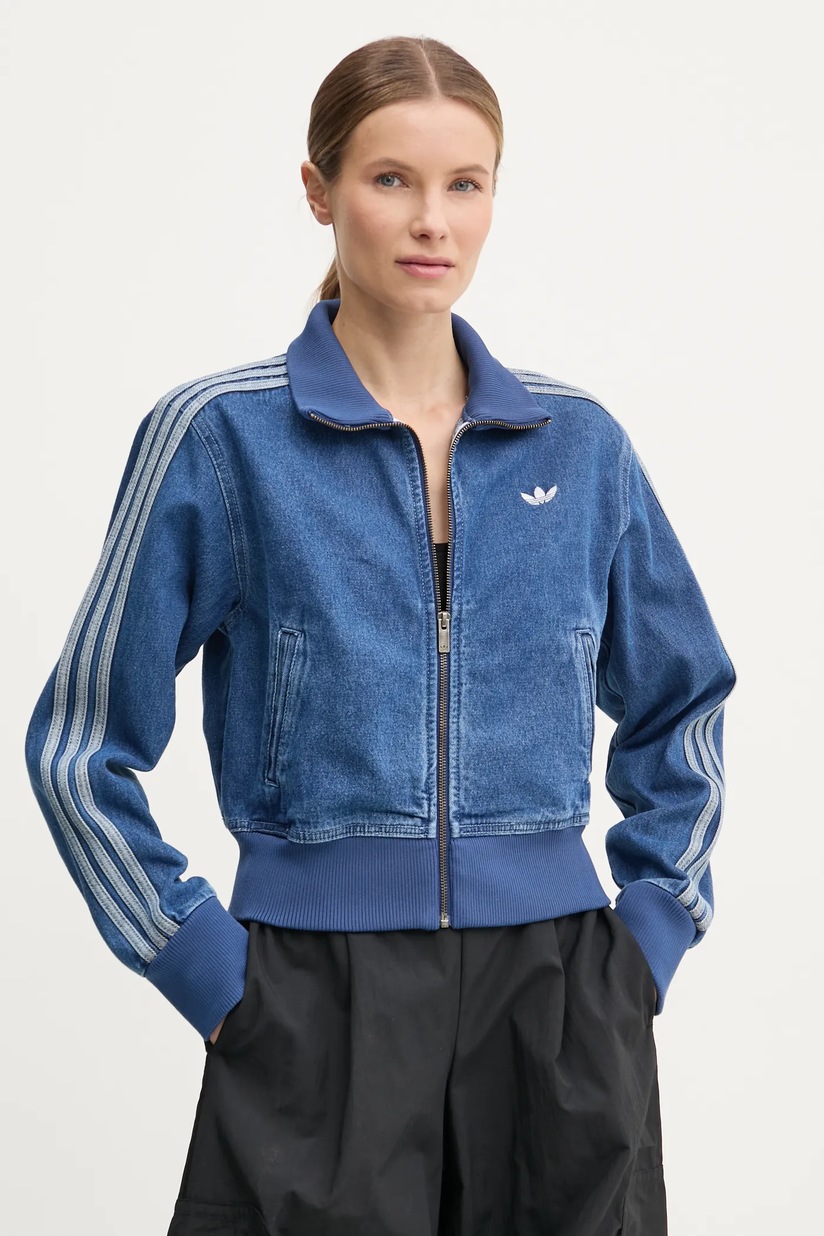 adidas Originals geacă DENIM TT femei, de tranziție, JD2570