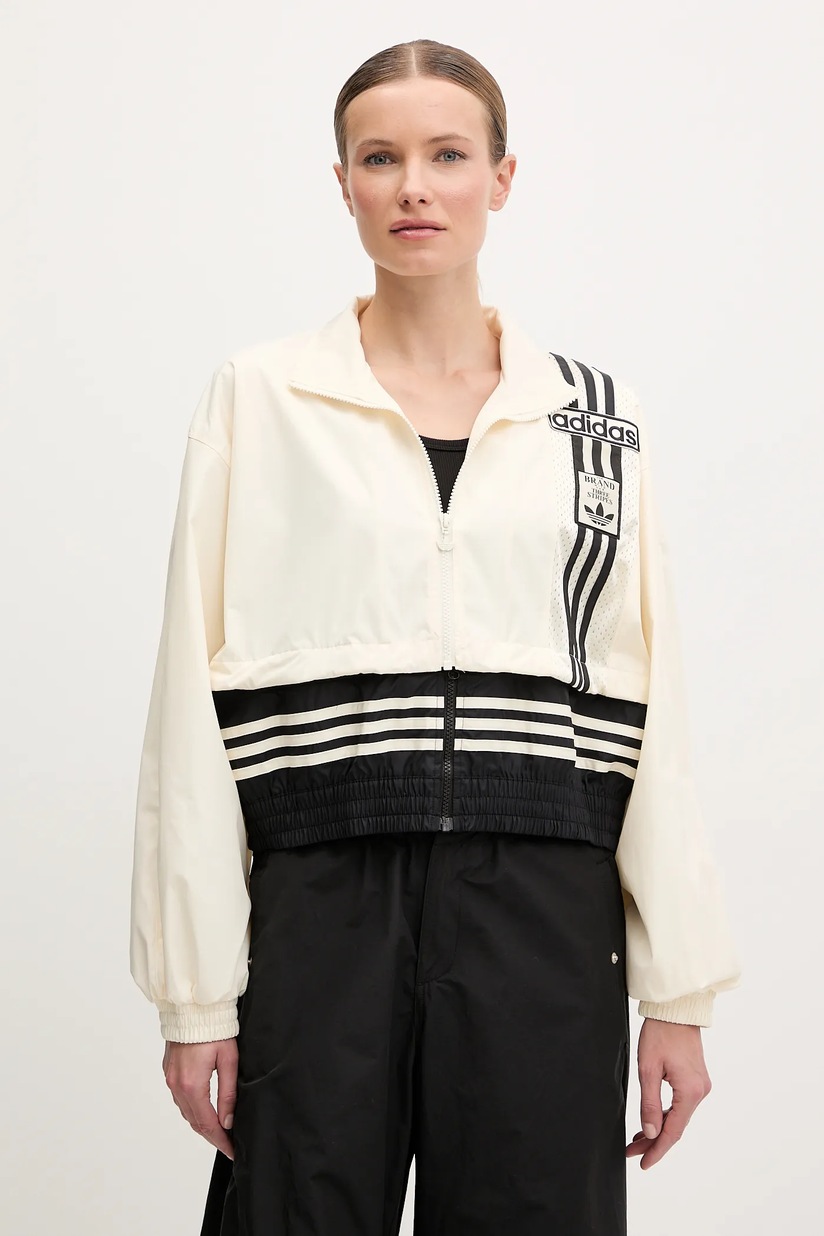 Куртка adidas Originals Woven Track Top цвет бежевый переходная