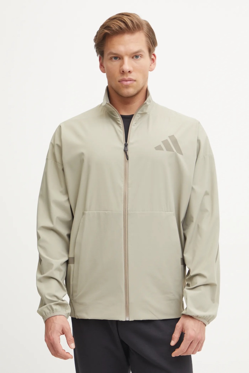 Кофта adidas Z.N.E. мужская цвет бежевый с принтом JN9028 | ANSWEAR.ua