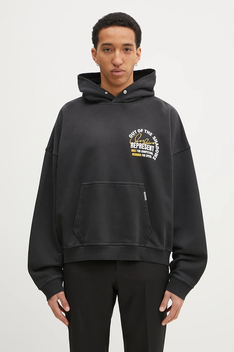 パーカー・フーディ REPRESENT SS25 SWEATSHIRT WITH LOGO (OCM41122 001) Represent cotton sweatshirt Represent Owners Club Script