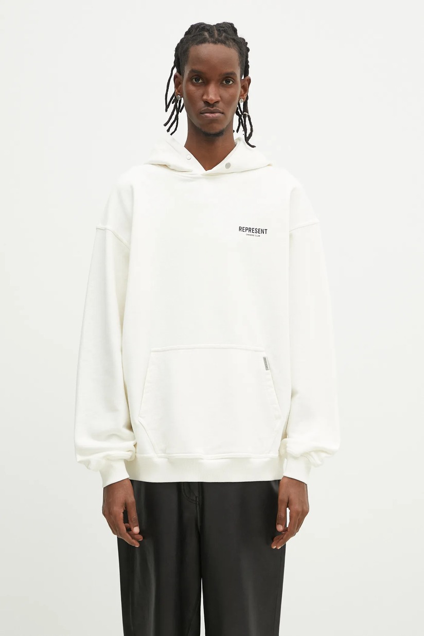 パーカー・フーディ REPRESENT SS25 SWEATSHIRT WITH LOGO (OCM41122 158) Represent cotton sweatshirt Represent Owners Club Zip Hoodie