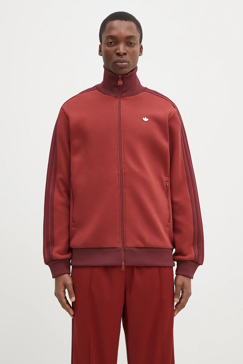 スウェット・トレーナー adidas SWEATSHIRTS (JI9641 MAROON) adidas Originals x Sporty & Rich Women's Sweatshirt Burgundy