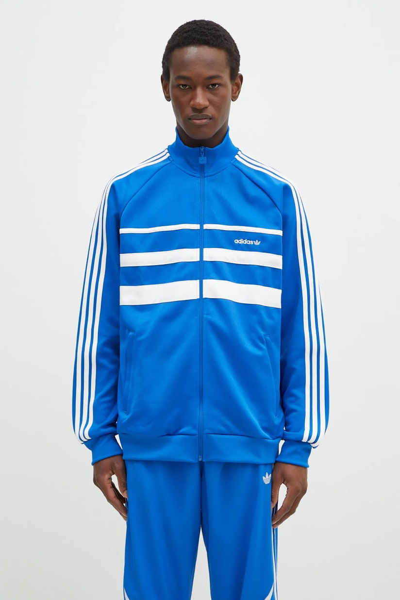 adidas Originals sweatshirt First Tracktop men's blue color JP1044