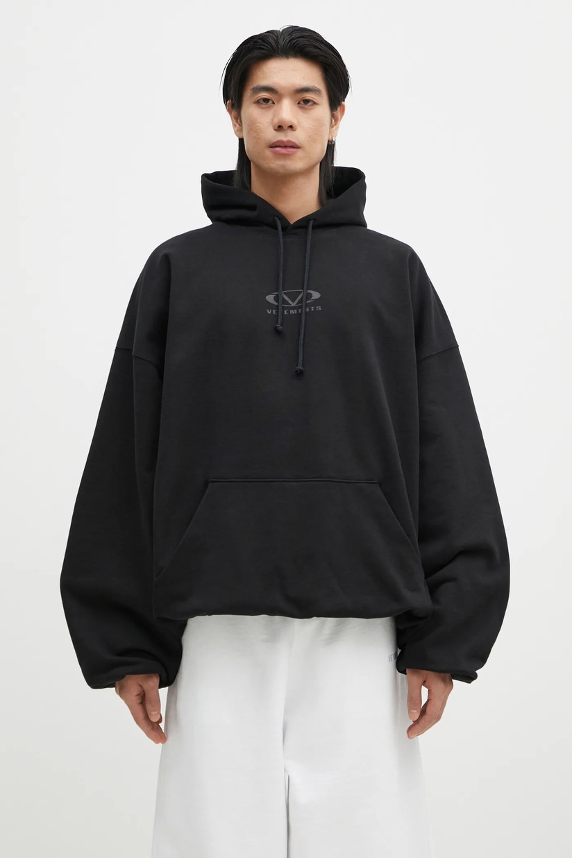 VETEMENTS sweatshirt Oval Logo Cropped Boxy PRM EU