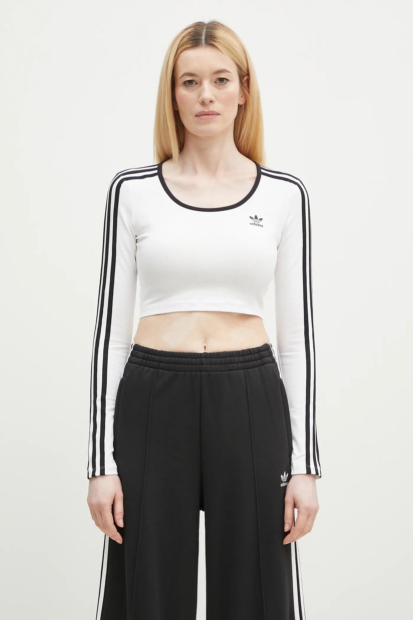 【ADIDAS】Adidas Color Off Shoulder Long Sleeve Tee JD0275 WMNS) adidas Adicolor Off Shoulder Long Sleeve Long-Sleeve