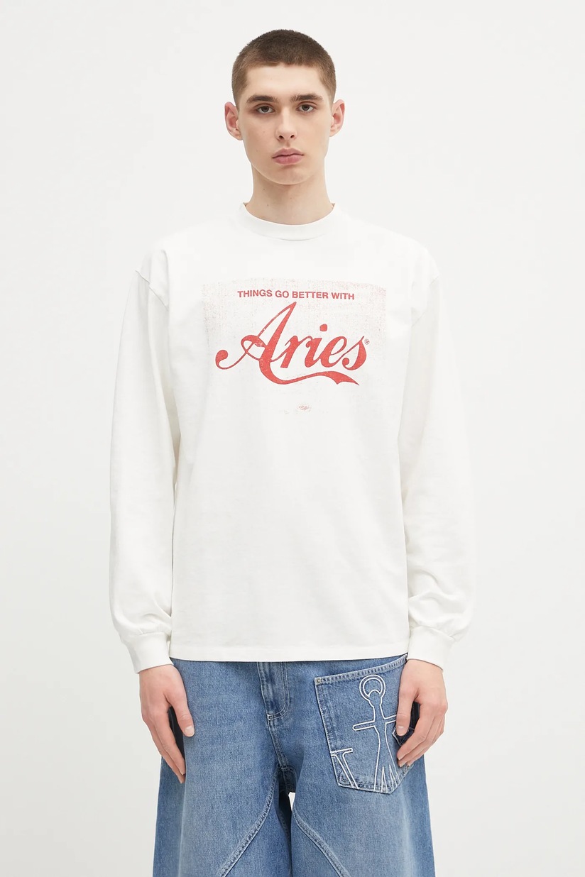 Y/Project cotton longsleeve top YP TROMPE L'OEIL LONG SLEEVE T