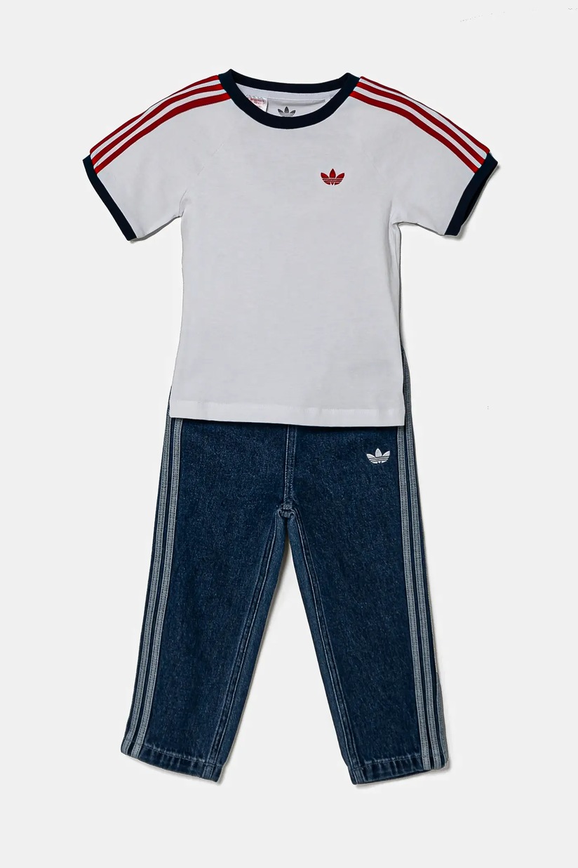 adidas Originals set de bumbac pentru copii culoarea alb, JC7863
