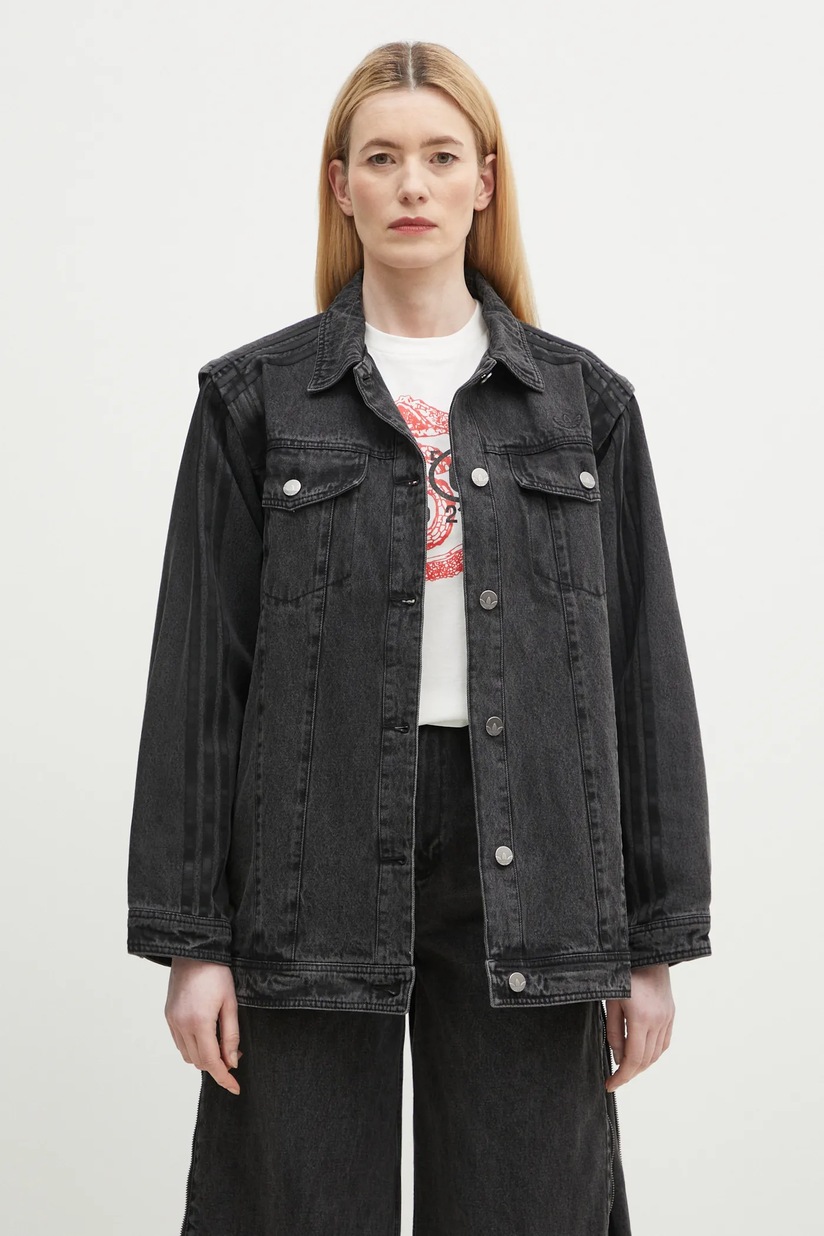 Куртка adidas Originals Quilted Jkt цвет чёрный переходная