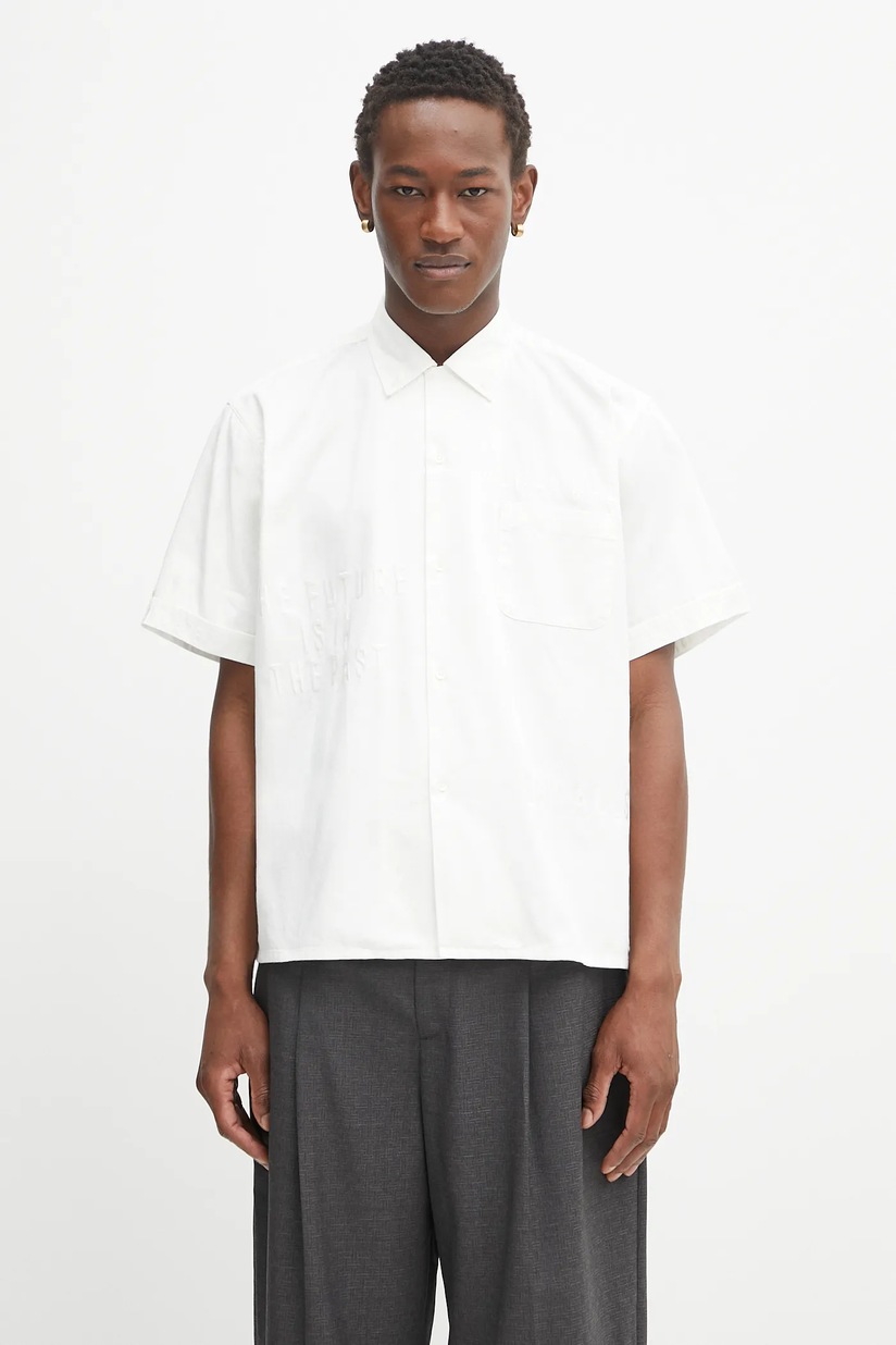adidas Originals cotton shirt Knitted Shirt white color relaxed