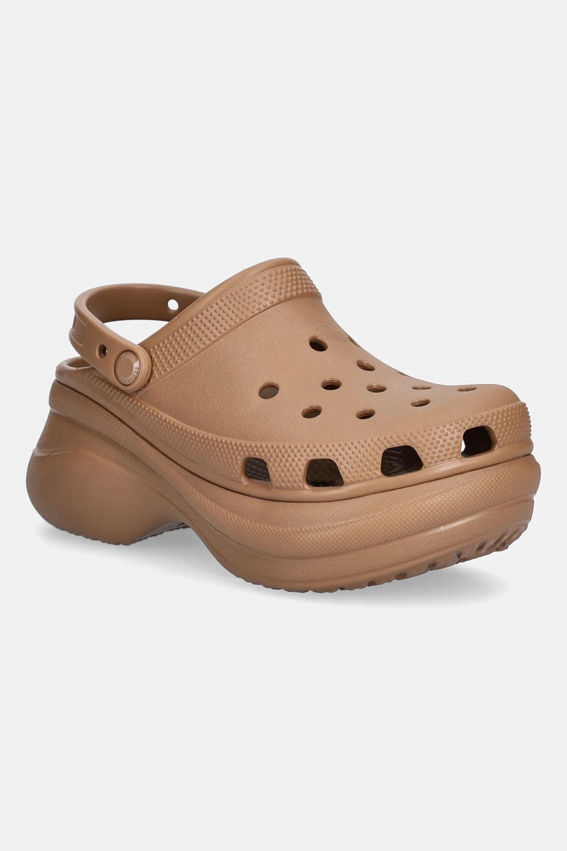 Crocs sliders Classic Platform Lined Clog women's brown
