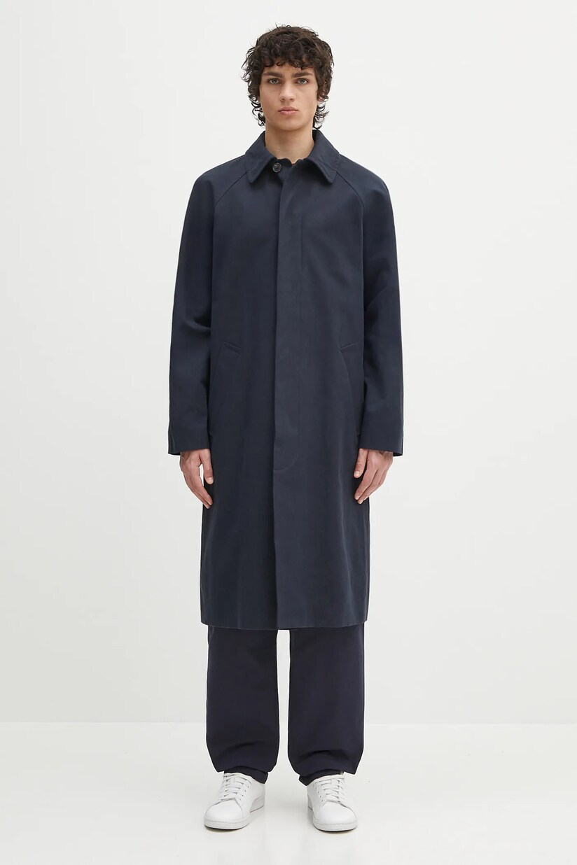 A.P.C. denim jacket blouson elvis men's blue color COGWD
