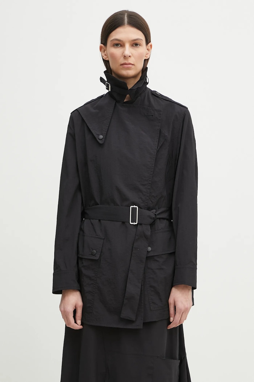 KENZO タフルフレストトレンチコト FE62MA2179OI 11 Kenzo trench coat Long Kimono Trench women's beige color
