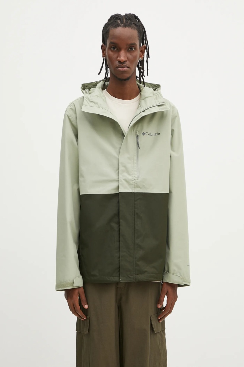 Columbia jacket Rad Padded men's green color 2071251 at PRM US