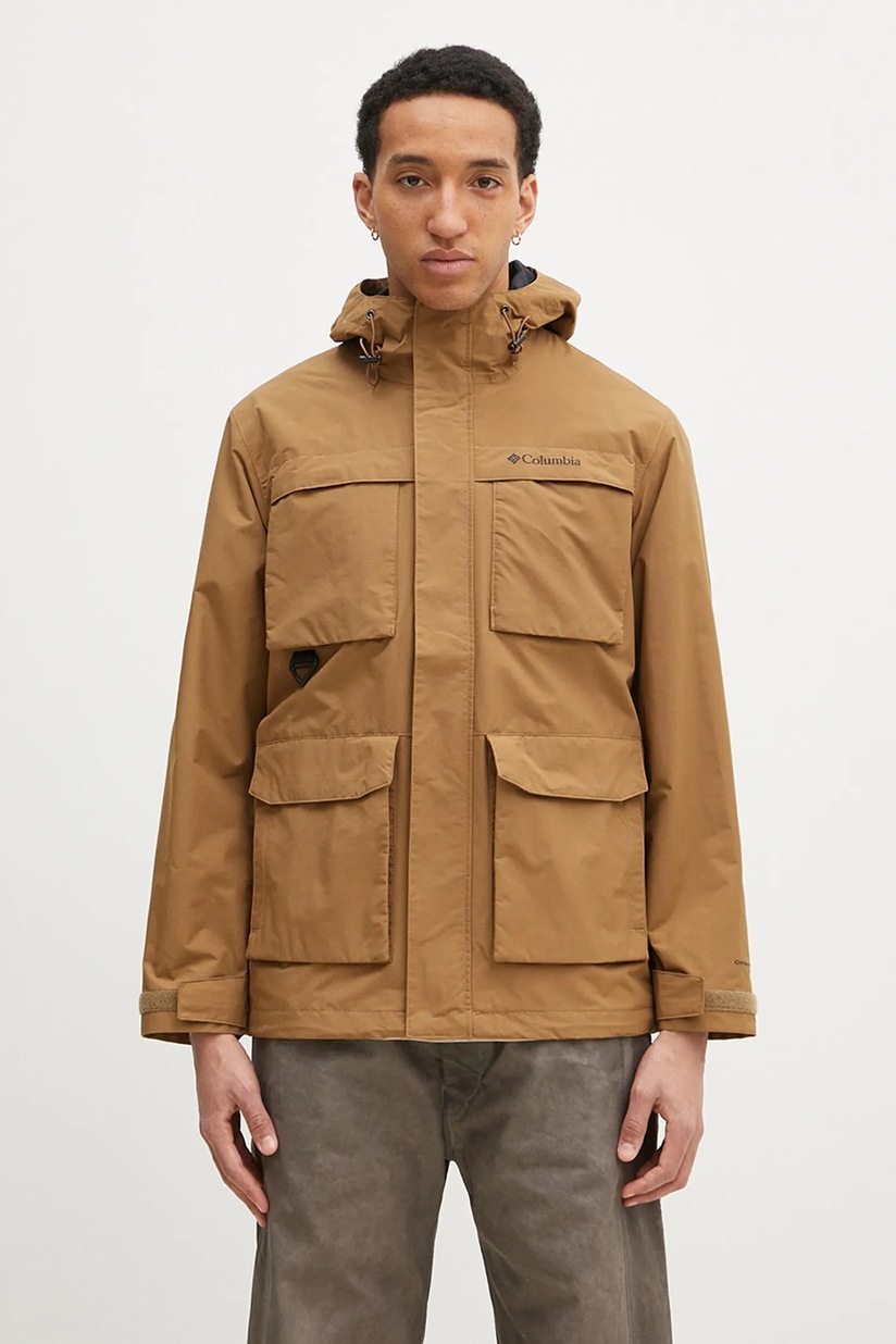 thisisneverthat jacket Nylon Ripstop BDU men's brown color at PRM US