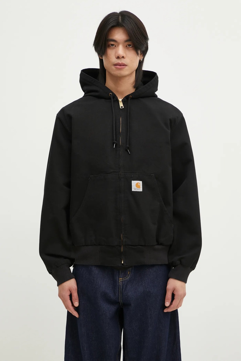 Куртка Carhartt WIP Toronto мужская цвет чёрный зимняя oversize