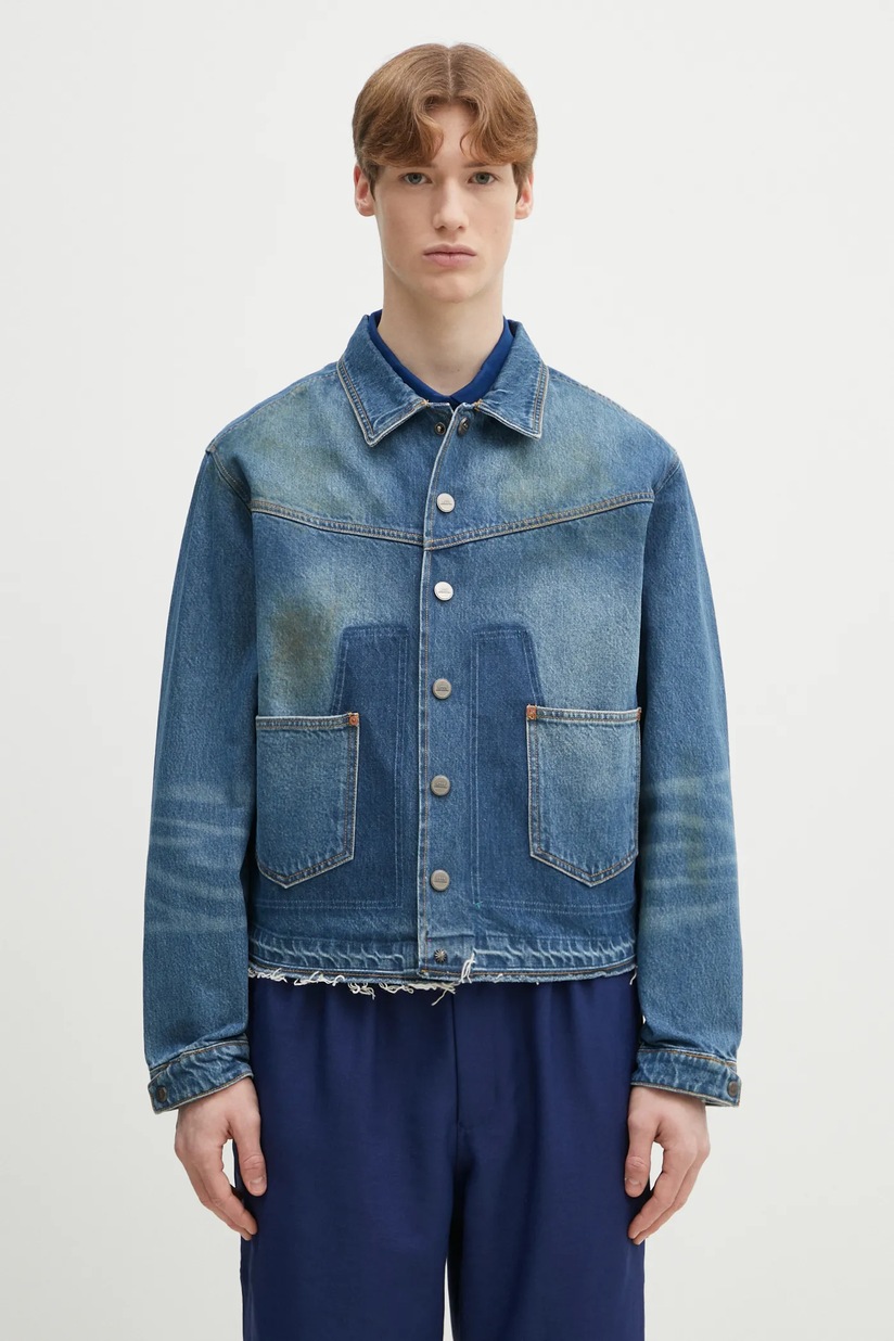 Marine Serre denim jacket Moon Laser Denim Trucker Jacket PRM EU