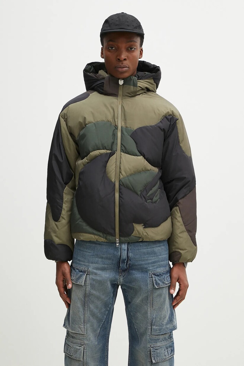 A Bathing Ape wool bomber jacket Bape Patch Coach Jacket PRM EU