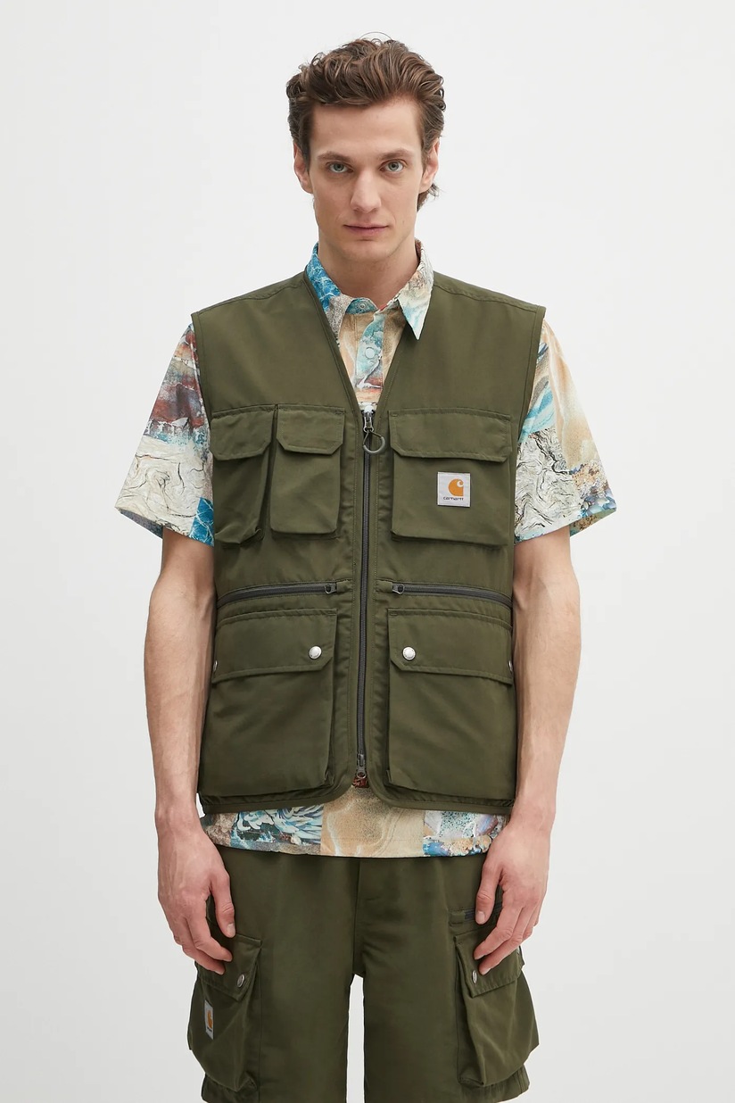 Carhartt WIP vest Irwin Vest green color I034505.41XX at PRM US