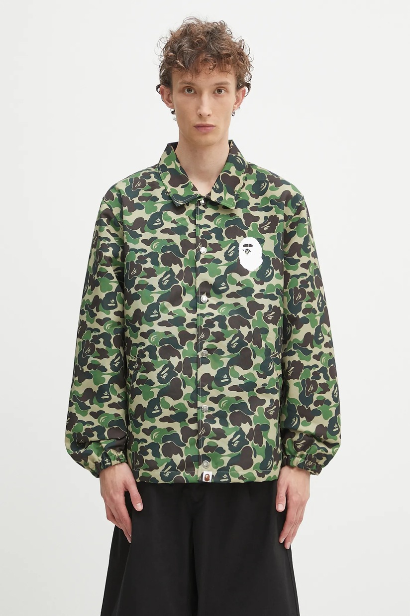 A Bathing Ape wool bomber jacket Bape Patch Coach Jacket