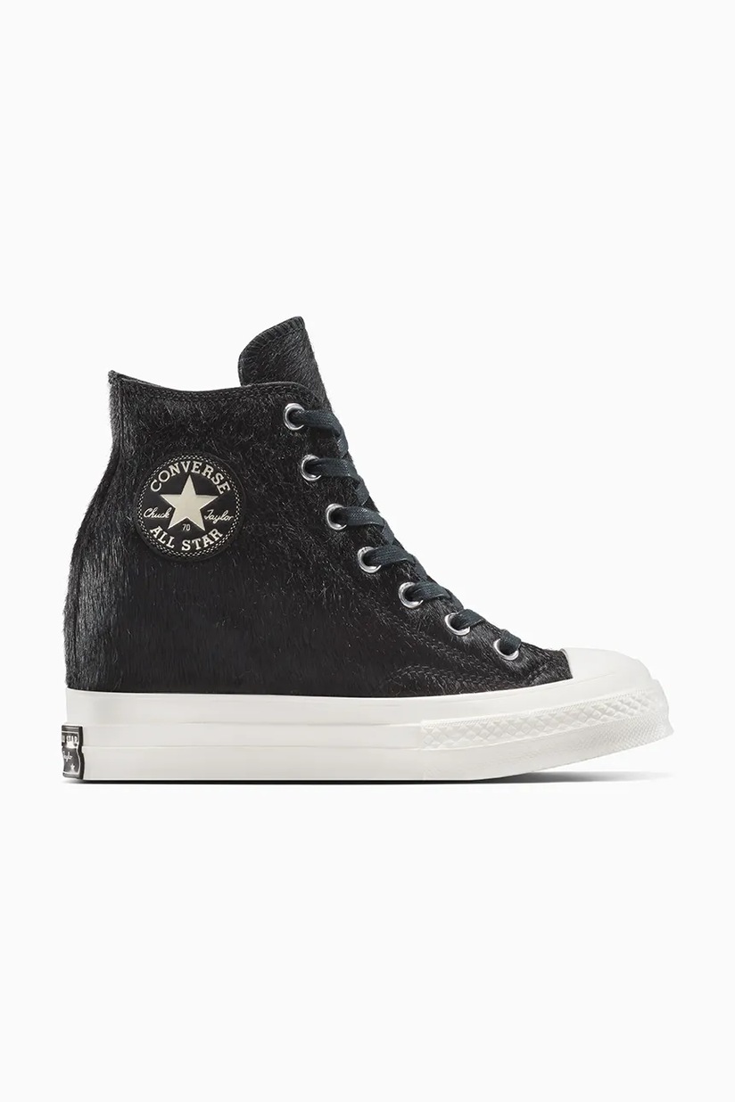 Кеди Converse Chuck 70 De Luxe Heel жіночі колір чорний