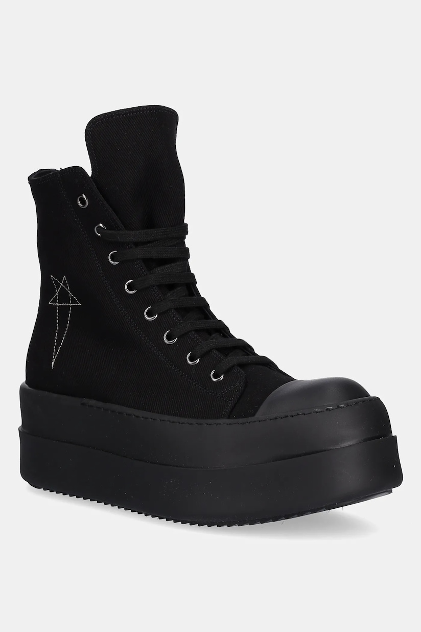 リックオウエンス DRKSHDW DOUBLE BUMPER SNEAKS 37 Rick Owens trainers Double Bumper Sneaks women's black color