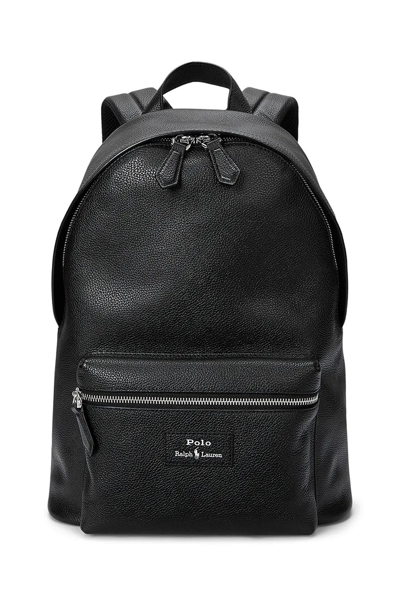 Polo Ralph Lauren leather backpack black color smooth 405962456 at