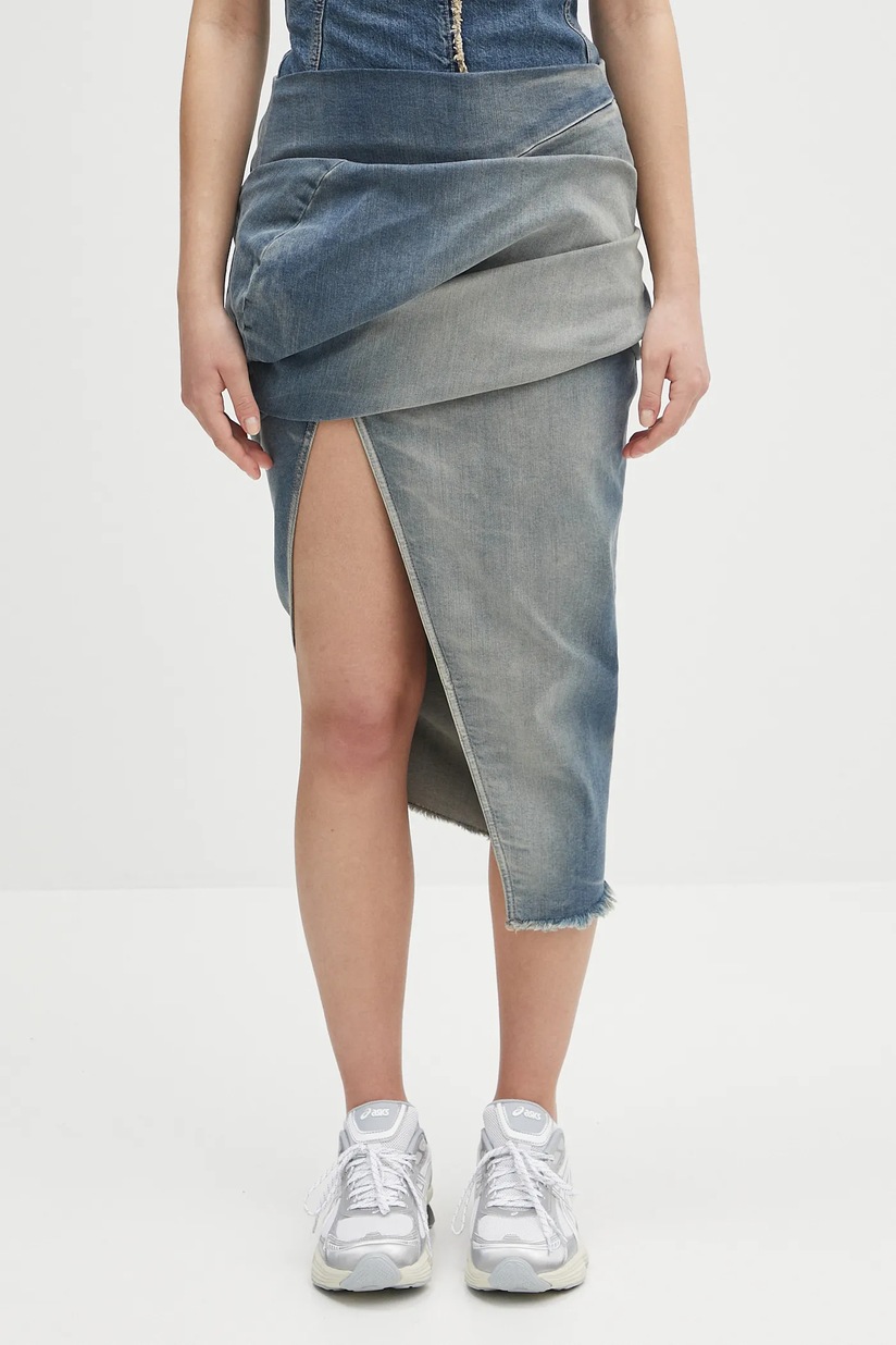 Rick Owens DRKSHDW denim skirt Low Twist Skirt PRM EU