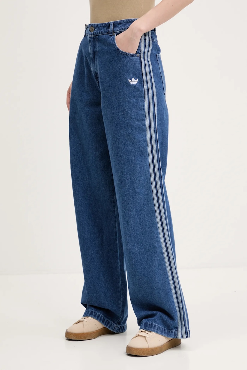 adidas Originals jeansy DENIM ZIP PANT damskie kolor adidas Originals jeansy DENIM ZIP PANT damskie kolor