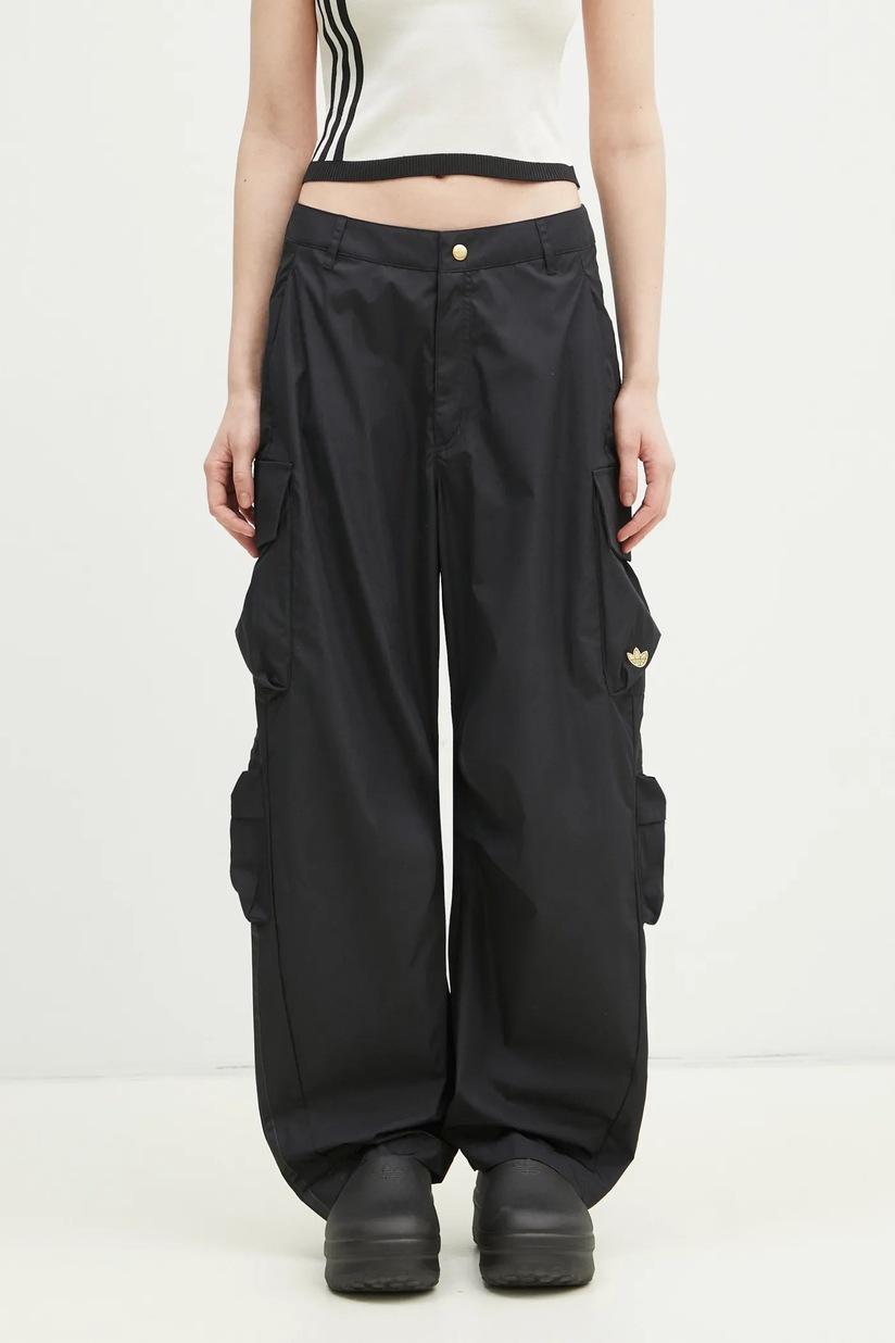 adidas Originals trousers CARGO PANTS women's black color JI5727