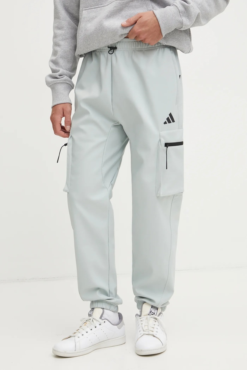 Koko adidas spodnie dresowe City Escape męskie kolor zielony z