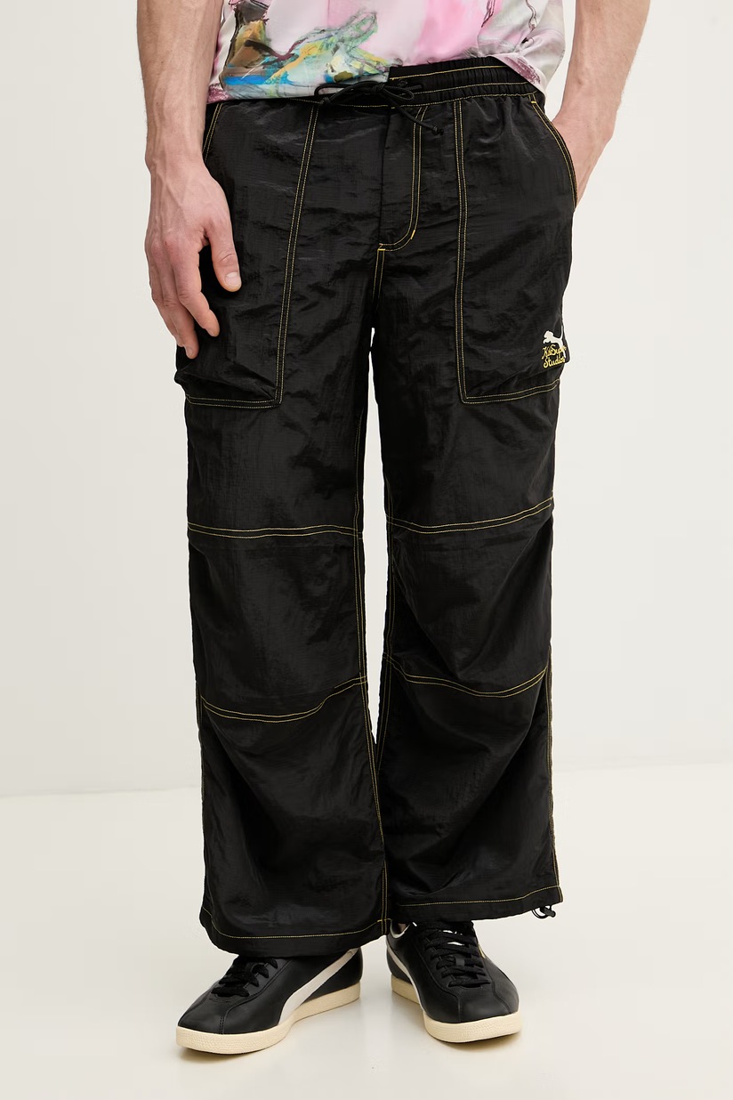 パンツ VERSACE JEANS COUTURE Bondage Pants Versace Gold Nylon Baroque Cargo Pants | George Harrison – George