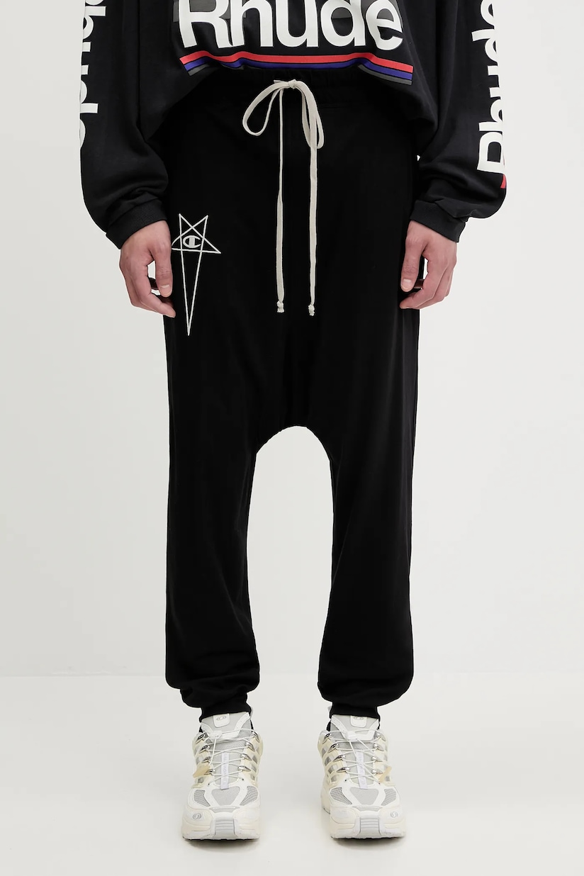 Rick Owens DRKSHDW cotton joggers Prisoner Drawstring PRM EU Rick Owens DRKSHDW cotton joggers Prisoner Drawstring PRM EU