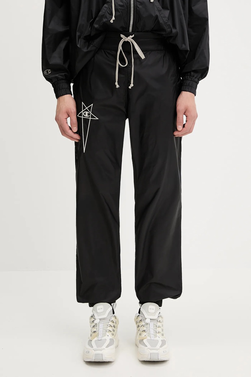Rick Owens cotton joggers Knit Pants Mastodon Cut black color