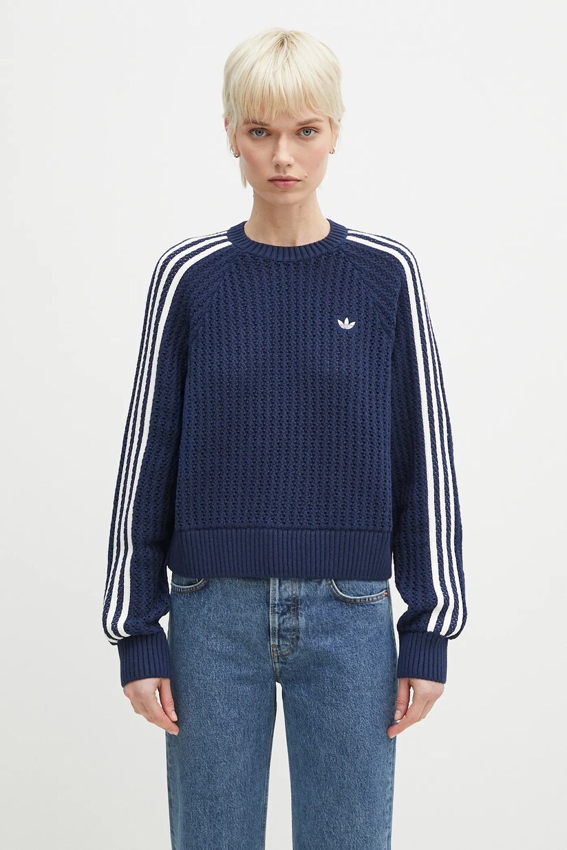 adidas Originals cotton jumper OS Turtleneck beige color