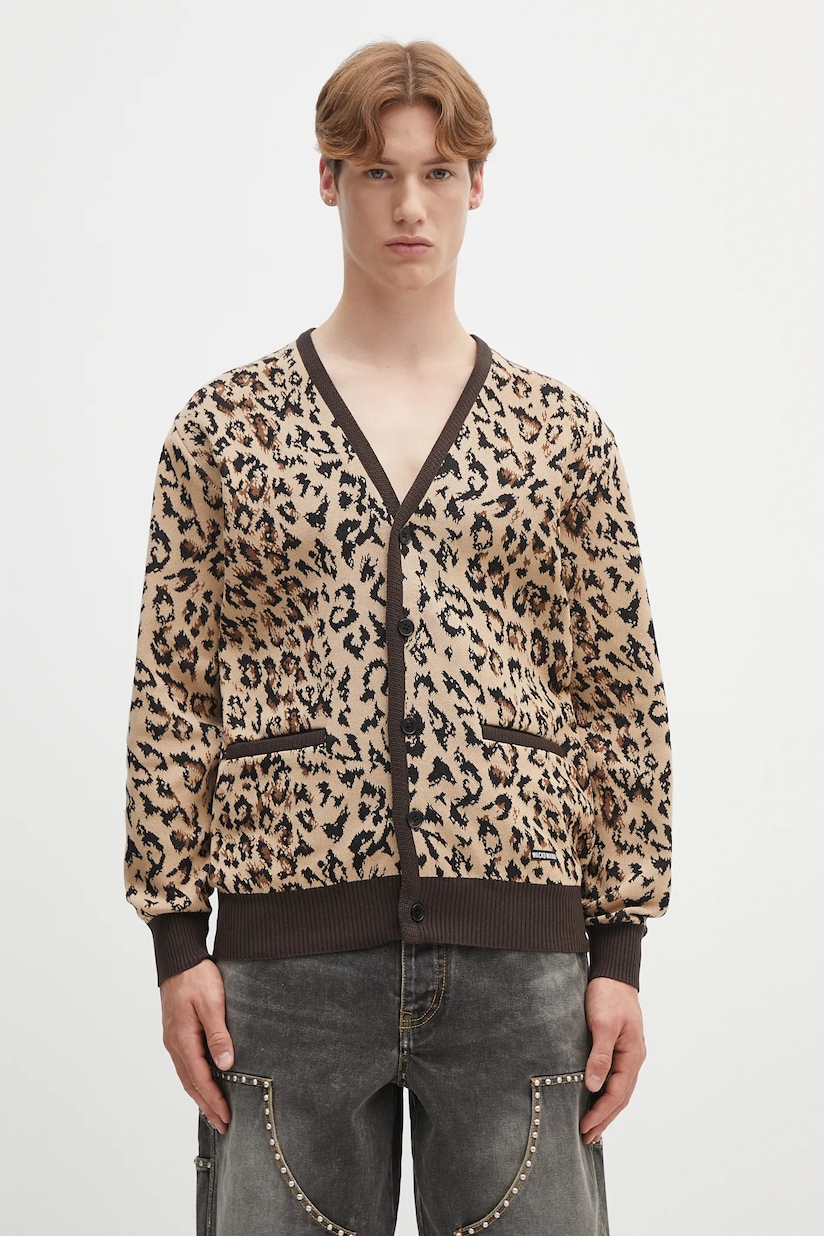 Kenzo wool blend cardigan Rws City Zipped Cardigan beige color Kenzo wool blend cardigan Rws City Zipped Cardigan beige color