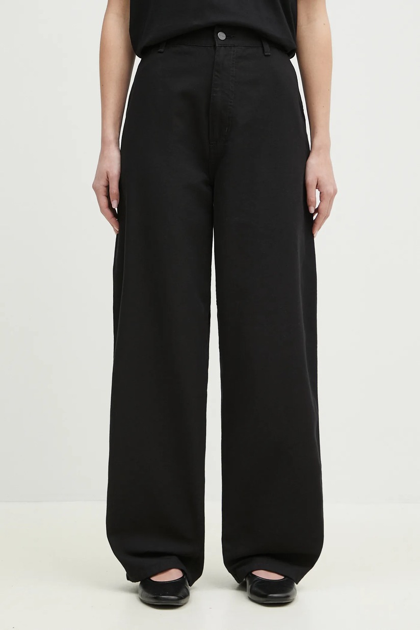 Carhartt WIP trousers Brady Pant women's black color I033770.89GT