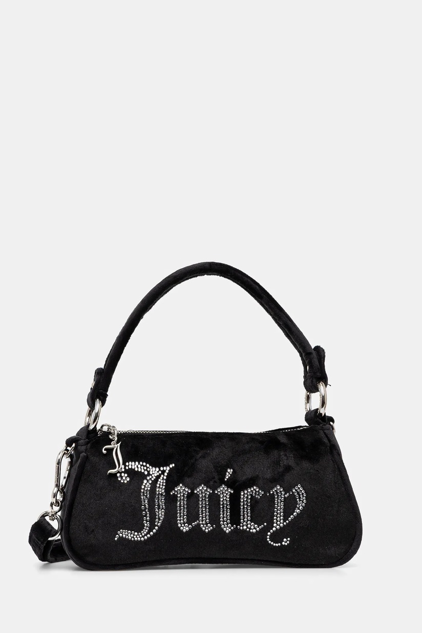 Juicy Couture сумка crossbody для женщин велюровая Kimberly чёрная