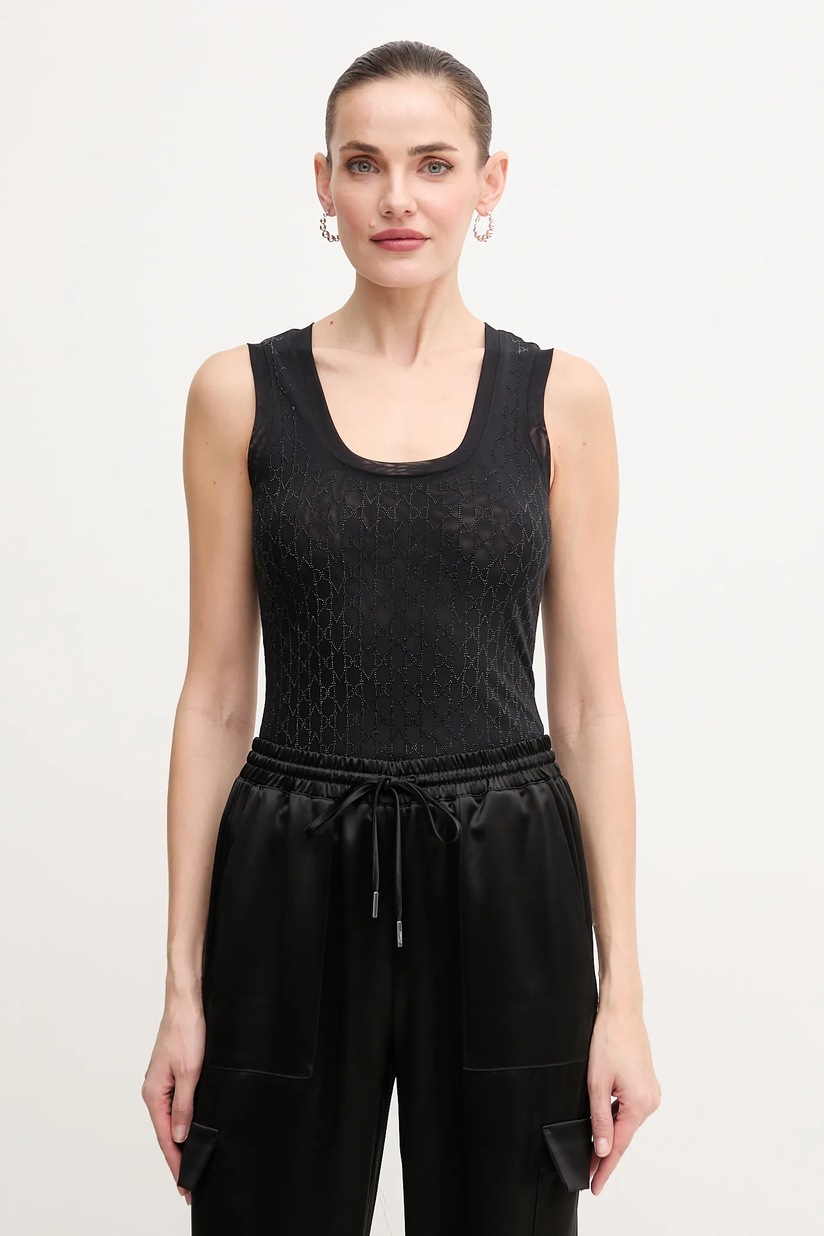 Хлопковый топ Miss Sixty цвет чёрный 6L2RJ3580000 | ANSWEAR.ua