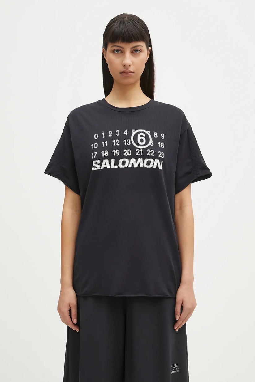 MM6 Maison Margiela x Salomon longsleeve shirt black color