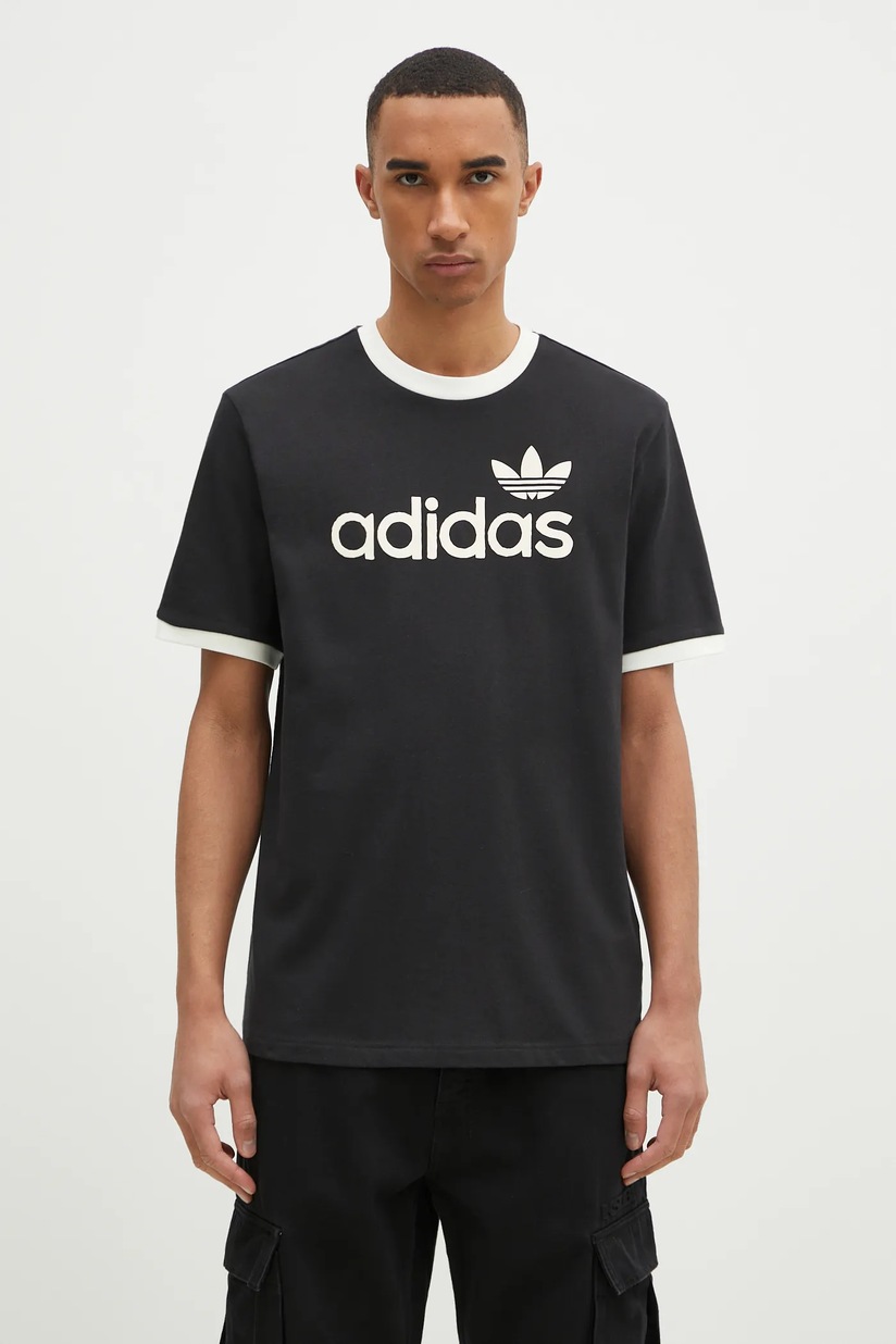 adidas Originals cotton t-shirt Q12 TS SPONSOR men's black