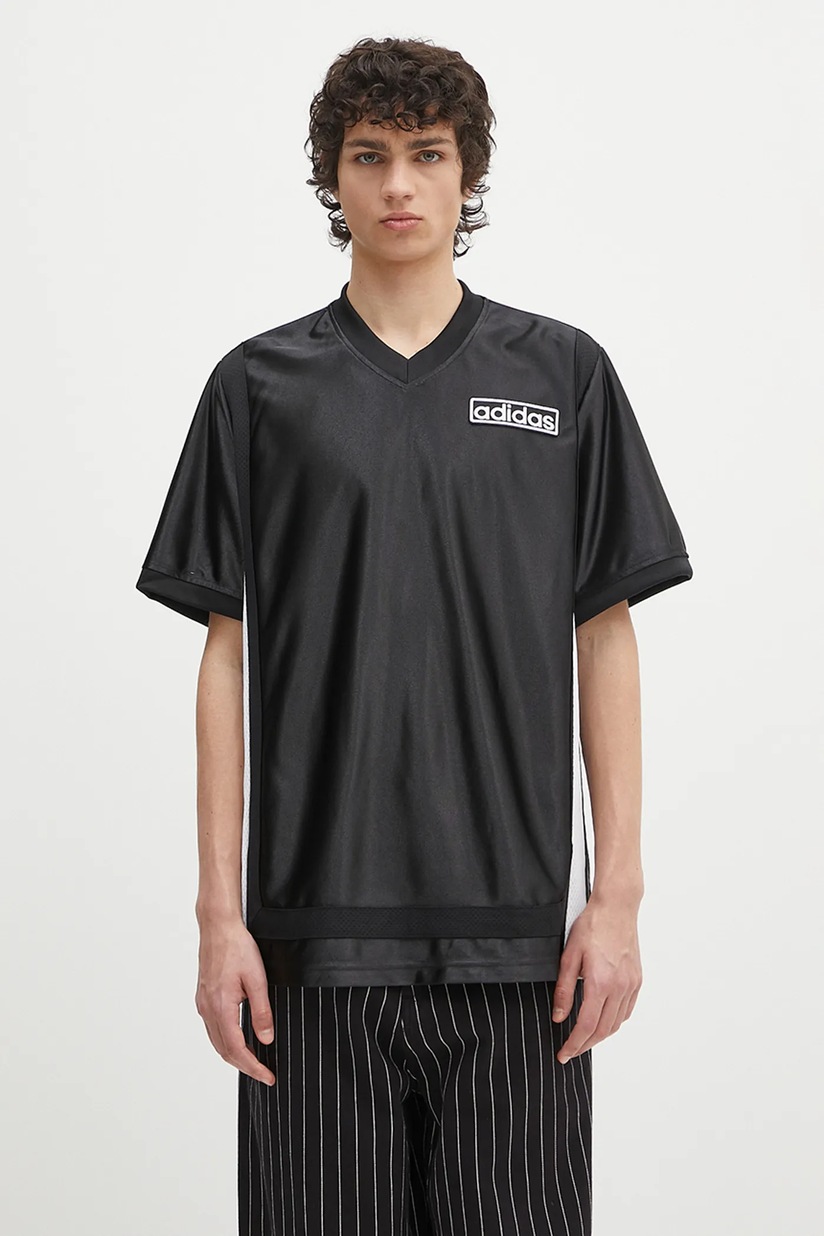 adidas Originals t-shirt Teamgeist men's black color with an adidas Originals t-shirt Teamgeist men's black color with an