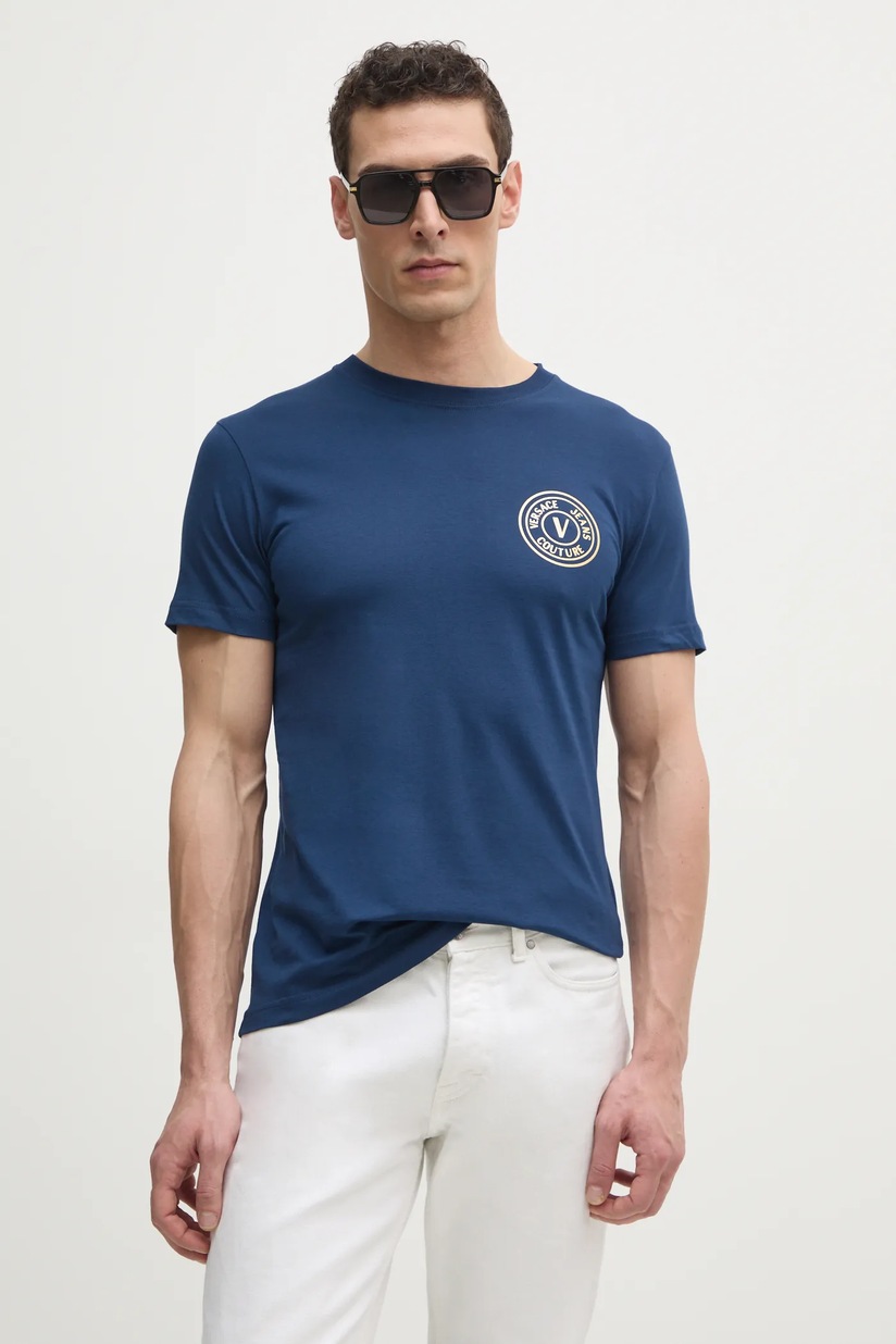 VERSACE JEANS COUTURE ネイビー Tシャツ XS VERSACE JEANS COUTURE ネイビー Tシャツ XS