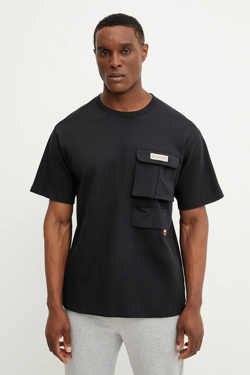 adidas Originals cotton t-shirt Q12 TS SPONSOR men's black color