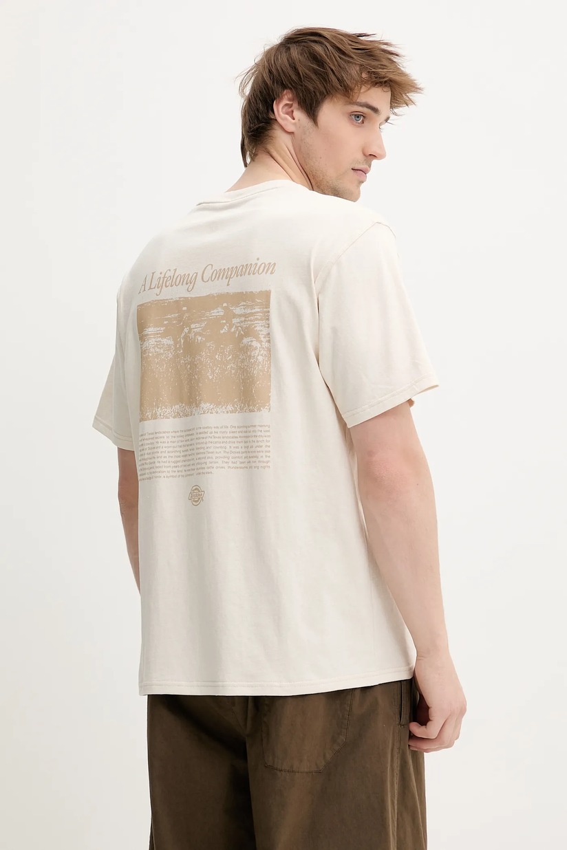 Dickies T-shirt męski kolor biały gładki DK0A4XDBWHX-WHITE