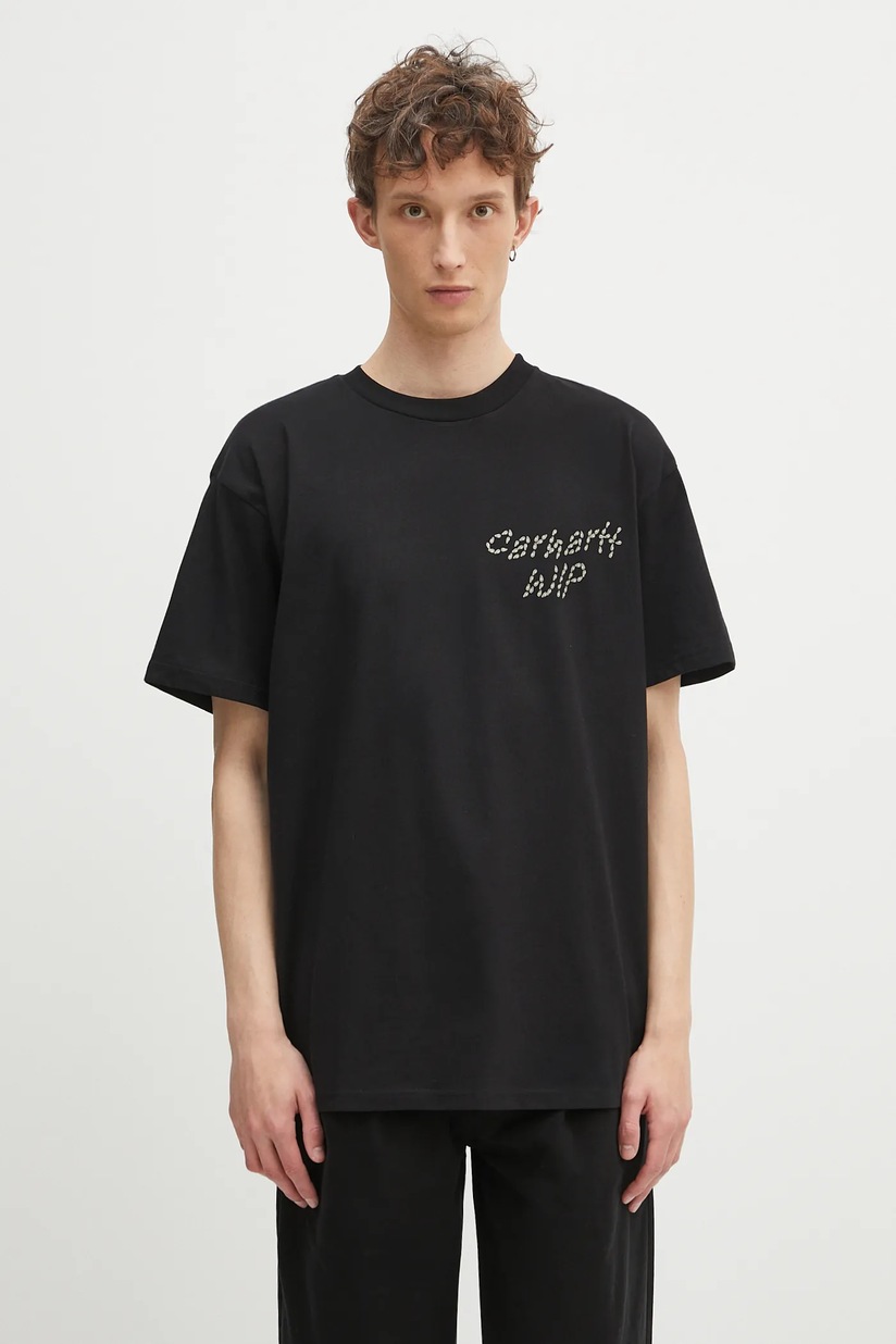 Carhartt WIP cotton polo shirt white color at PRM US